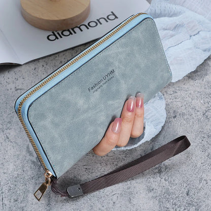 Ladies holding a long wallet 2025 new Korean handbag multi-function card bag mobile phone bag coin purse female wallet