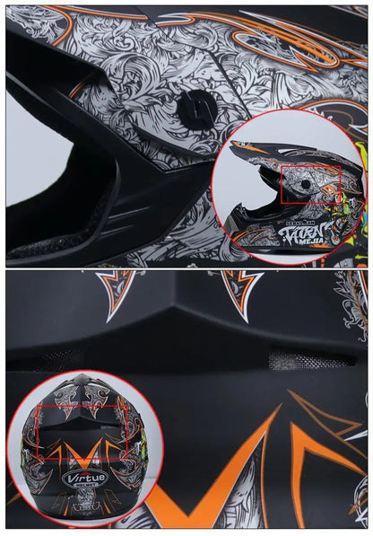 four seasons Racing Helmets Motorcycle Helmet  riding helmet and  rally Helmet Large adv Sports helmet Motocross Helmet Casco
