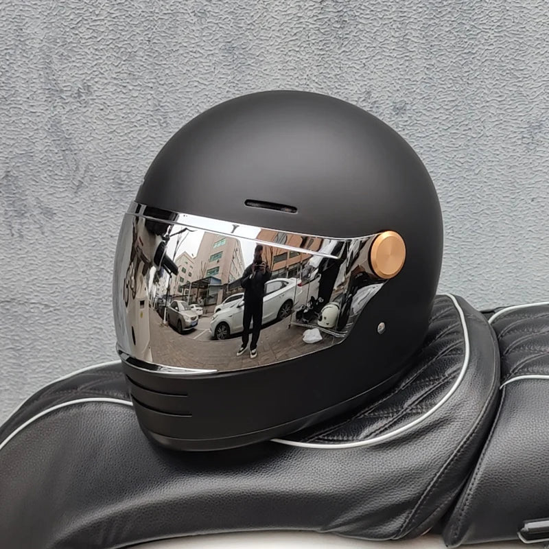 ORZ-806 Motorcycle helmet retro cruise motorcycle full helmet personalized lens ABS material