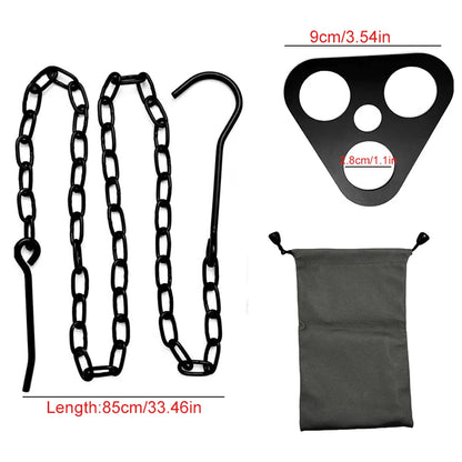 1Pc Portable Camping Gear and Equipment Detachable Outdoor Barbecue Tripod Hanging Rack Campfire Cooking Accessories Set