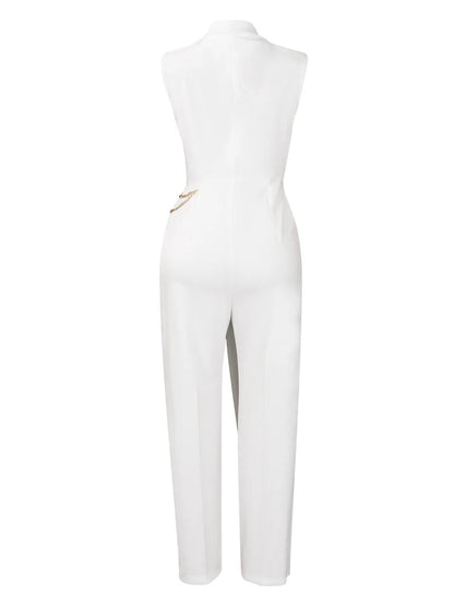 Wmstar Women's Jumpsuits One Piece Outfits Sleeveless Solid Office Lady Summer Sexy Playsuits Overalls Wholesale Dropshipping