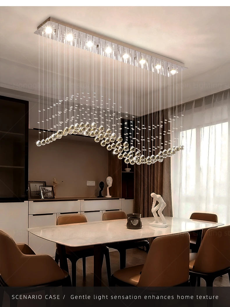 Modern Pendant Ceiling Lamps Suspension Lighting Living Room Pendant Lamp for Kitchen Over the Table Crystal Chandelier Pendants
