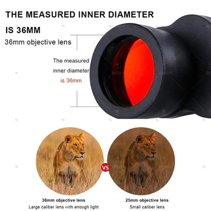 CAOX Professional Binoculars 80X80 Long Range 15000m HD Telescope Low light night vision for Hunting Camping Hiking Trave Sports