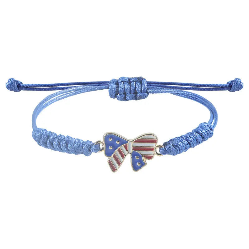 New stylish alloy USA Independence Day Bracelet USA Flag Election Holiday Party Honoring patriotism Bracelet accessories for men