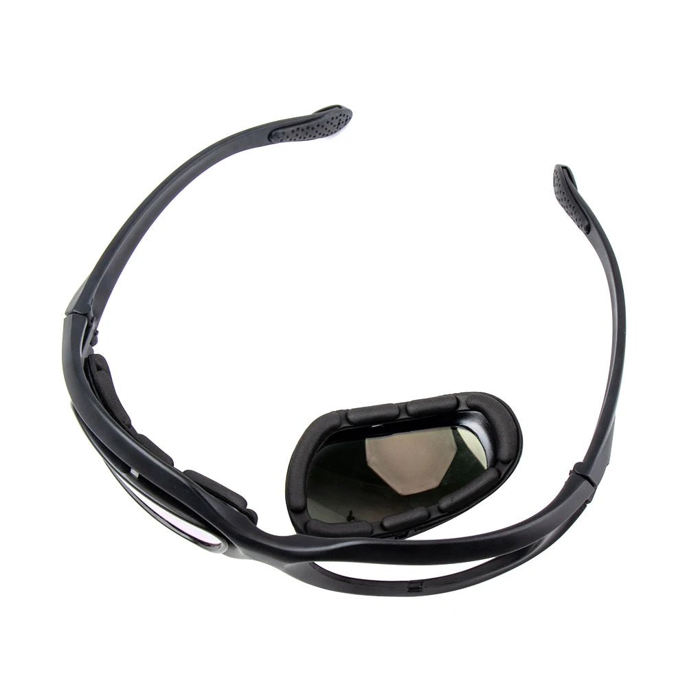 KEMiMOTO Motorcycle Glasses UV400 Polarized Sunglasses For Shooting Eye Protection Windproof Moto Goggles Antifog For Cycling