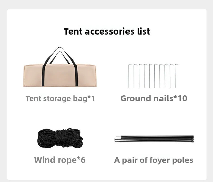 Automatic Inflatable Camping Tent 3-5 Person Waterproof UV Protection With Electric Pump Portable Outdoor Family Hiking Beach Te