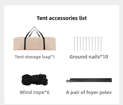 Automatic Inflatable Camping Tent 3-5 Person Waterproof UV Protection With Electric Pump Portable Outdoor Family Hiking Beach Te