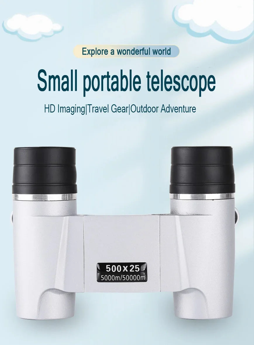50000M Telescope Auto Focus 500X25 Powerful Binoculars Long Range Professional Mini Portable HD Waterproof Monocular