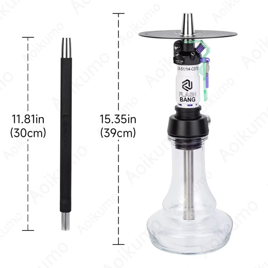 New Germany Flash Bang High-end Hookah Set Bar KTV 304 Stainless Steel Hookah