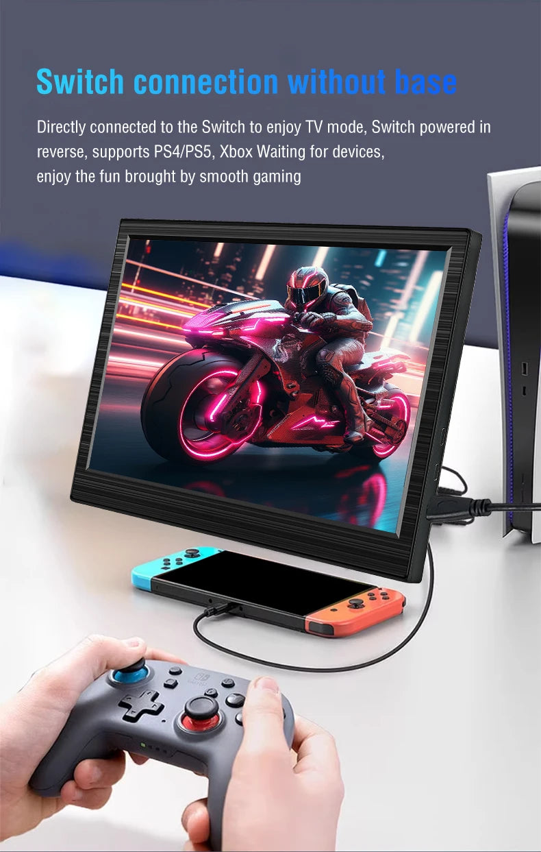 11.6 Inch Portable Monitor HDMI-Compatible Laptop second screen Gaming Extended Display For Switch/PS4/Xbox/Raspberry Pi
