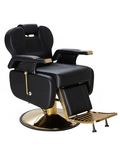 Salon Chair for Hair Stylist, 440 Lbs Heavy Duty Reclining Barber Chair with High-Density Foam Cushioning, Customized