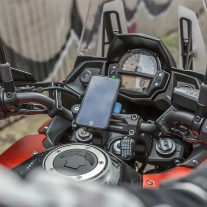 Motorcycle Phone Holder 360° Rotatable Bike Phone Support Anti-Shock Outdoor Riding Navigation Phone Bracket Cycling Accessories