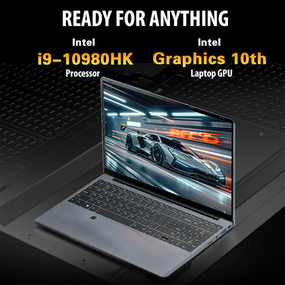 ACEKAMAS 15.6" Portable Gaming Laptop intel Core i9 10980HK IPS Windows 11 Laptops Computer 16GB DDR4 1TB SSD M.2 4K Notebook PC