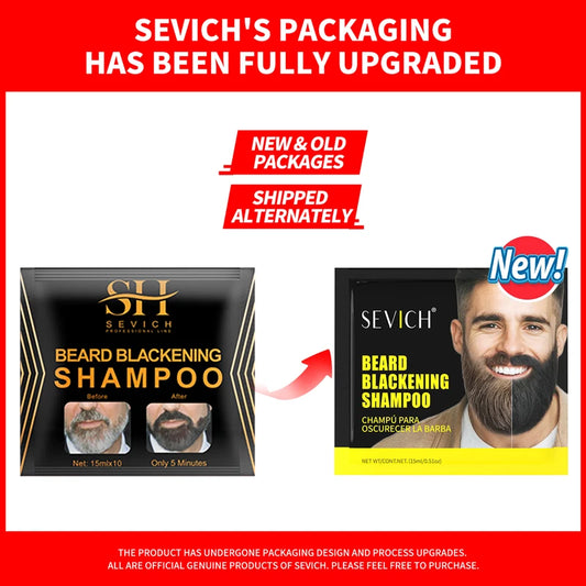 5-20PCS Natural Hair Dye Black Beard Shampoo Beard Paint Men Beard Coloring Dye 5 Minutes Temporary Blackening Moustache Shampoo