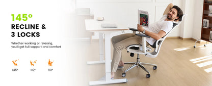 Office Ergonomic Chair for Big and 6'5" Tall Max,400Lbs Computer Desk Heavy-Duty Office Gaming Chair with High-Back Design EC20