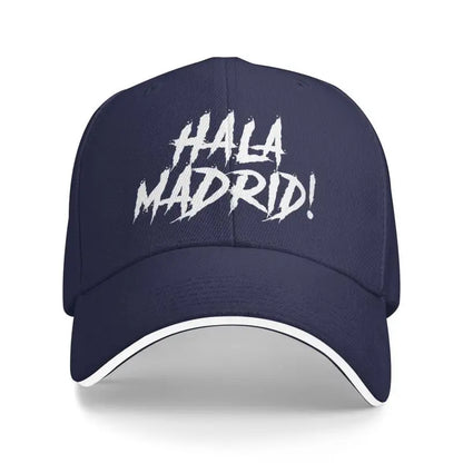 Hala Madrid Letters Print Sandwich Baseball Cap Unisex Casual Sun Bucket Cap Men Adjustable Snapback Hat Golf Hats