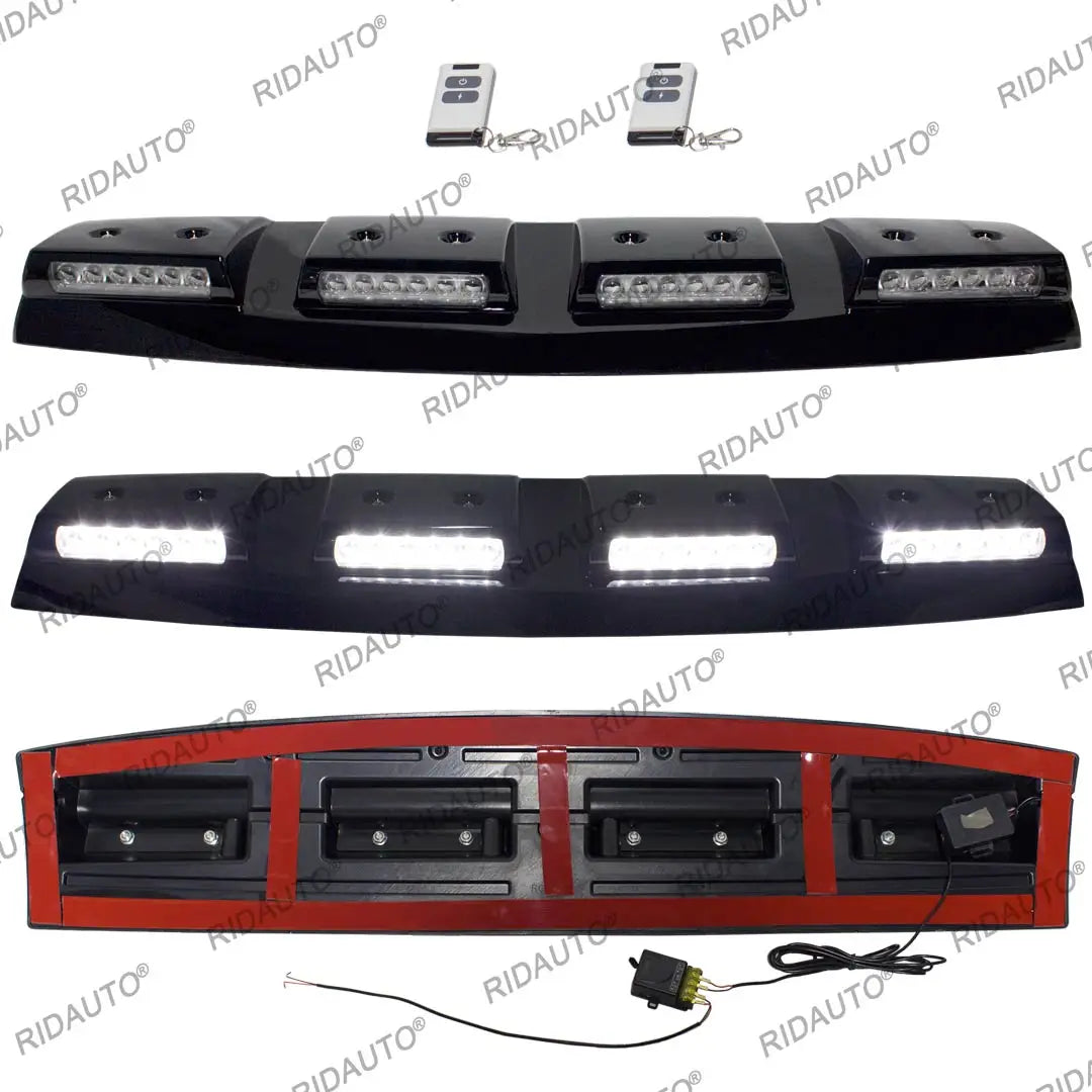 LED Light Spoiler Offroad For FORD RANGER VW Amarok 2023-2025 T9 4X4 Modified Roof Light Pod Bar Pickup White LED Roof Rack