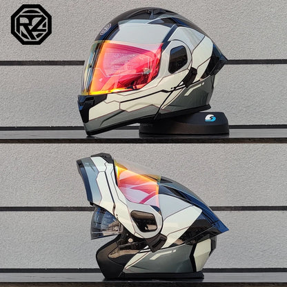2025 High Quality Motorcycle Helmet Modular Flip Helmet Casco para Motos Dual Lens Full Helmet Casco para Motos DOT Approval