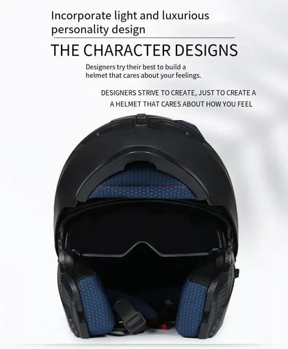 Full Face Motorcycle Helmet for Men and Women - Dual Lens Anti-Fog All Season Riding