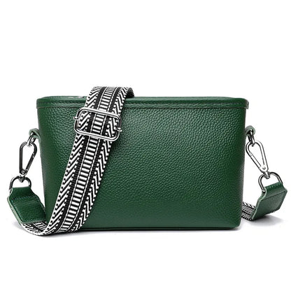 100% Genuine Leather Shoulder Bag for Women Solid Purse Luxury Cowhide Crossbody Bags Female Fashion Handbag Hobos Tote Bag