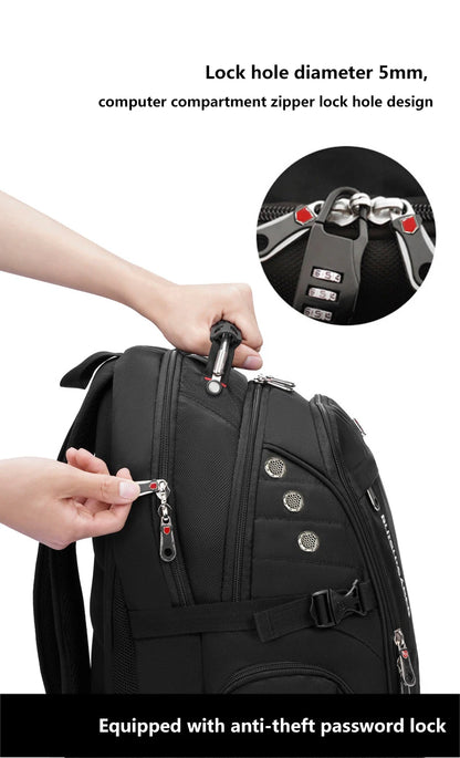 2026 Waterproof 17/20 Inch Laptop Backpack Men Airplane Travel Everyday Backpacks Women Oxford Rucksack Male School Bag Mochila