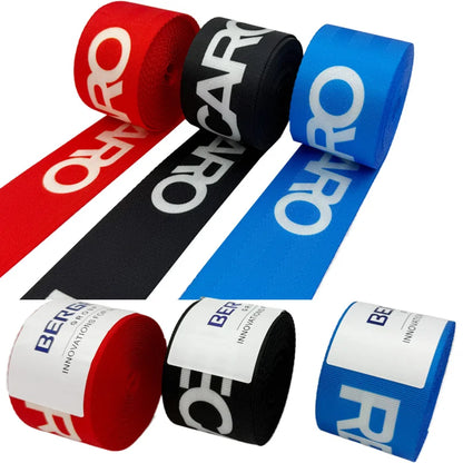 2PC Universal Auto Strengthen Seat Belt Webbing Fabric 3.6M  Car Modified Seat Safety Belts Harness Straps