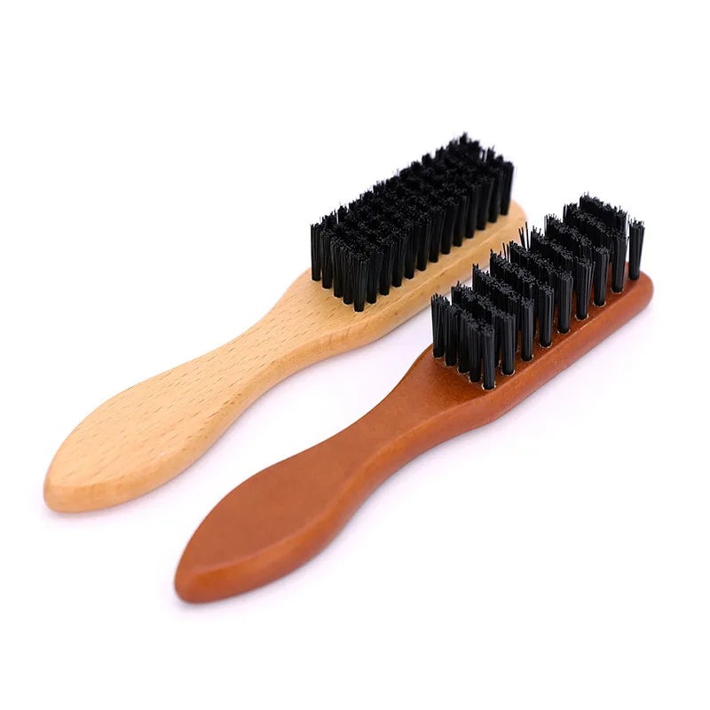 Barber Wood Handle Hairdressing Soft Hair Cleaning Brush Retro Neck Duster Broken Remove Comb Hair Styling Salon Tools Wholesale