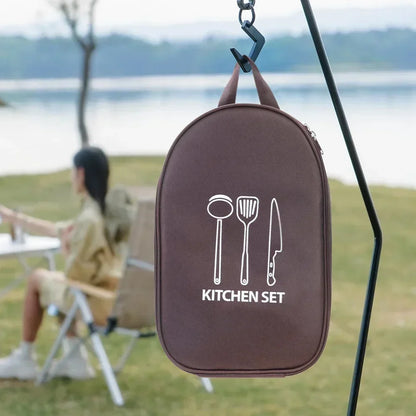 NEW Portable Outdoor Camping Cooking Utensils Storage Bag Picnic Supplies Wilderness Survival Gear Durable Home Goods Ice Bucket