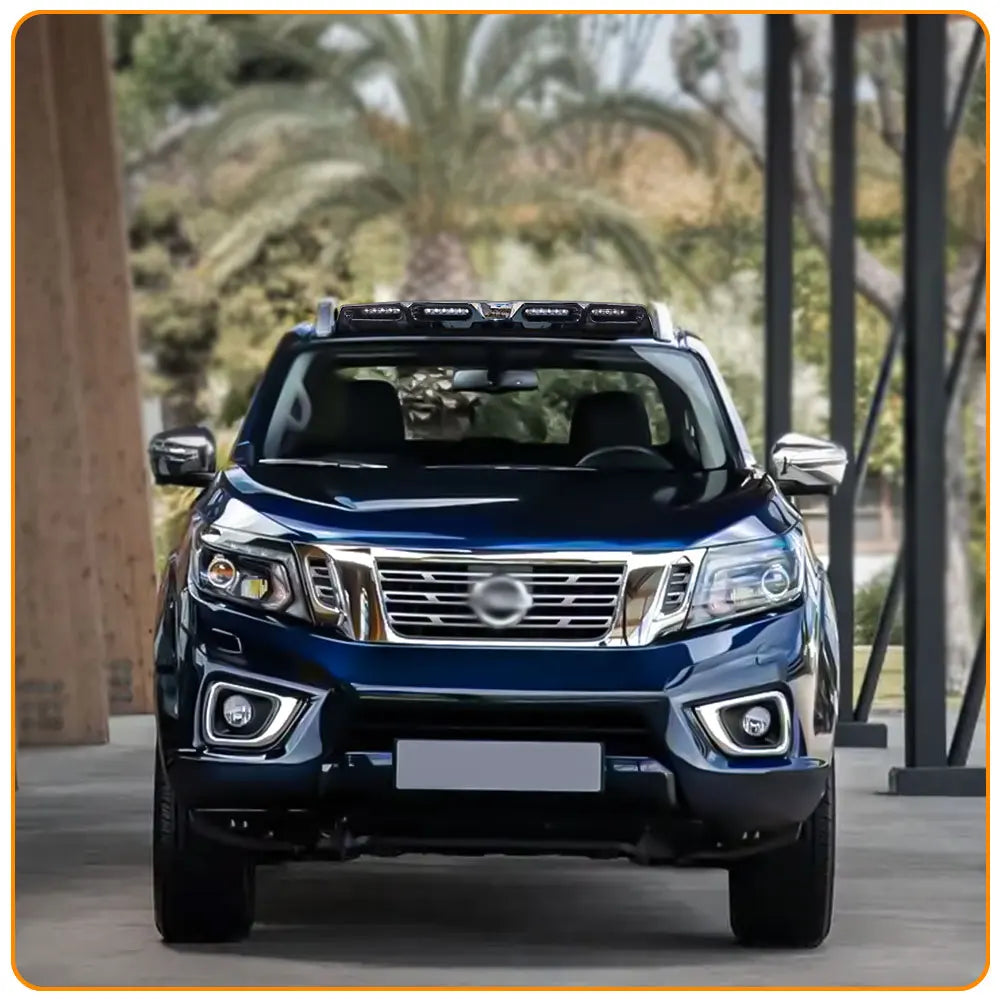 Front Roof Wing Lip Roof top Led Bars Lights For NISSAN Navara 2023 2024 Led Car Pickup Roof Lights Exterior Modification