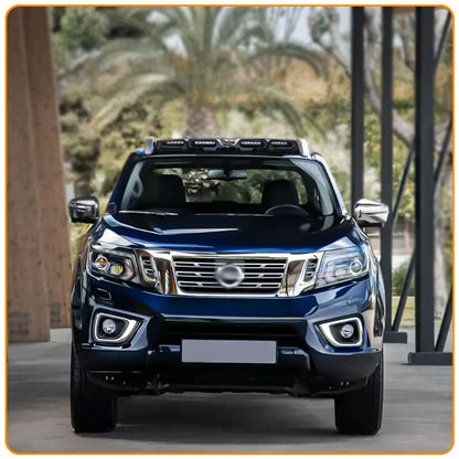 Front Roof Wing Lip Roof top Led Bars Lights For NISSAN Navara 2023 2024 Led Car Pickup Roof Lights Exterior Modification