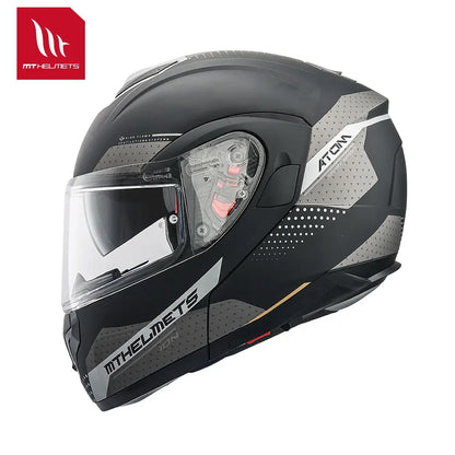 New Arrival Motorcycle Flip-Up Helmets Atom Sv Dual Lens Off Road 4 Seasons Helmets Color Options M-4Xl