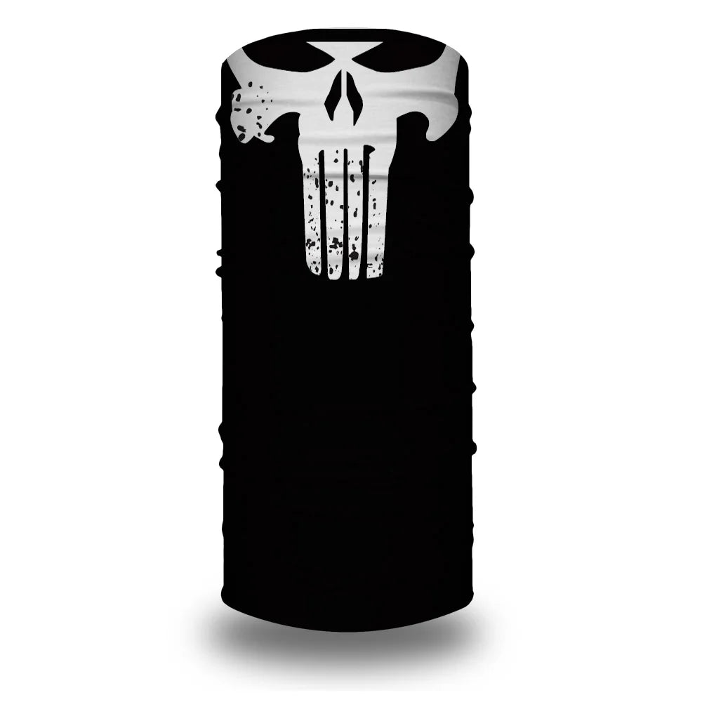 63-93 Vendetta Punisher Face Cover Tube Bandana Joker Men Motorcycling Riding Neck Gaiter Women Headband Mask Holloween Headwrap