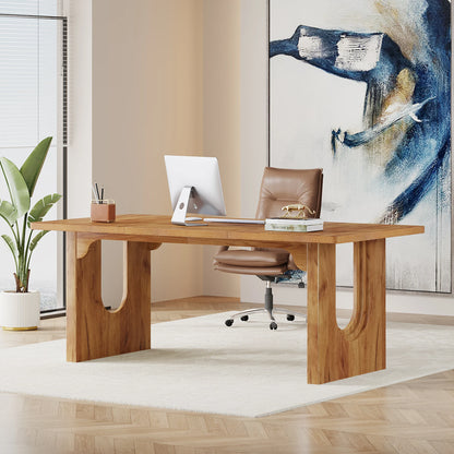 Tribesigns Executive Desk, 70.9" Large Office Computer Desk, Conference Table Meeting Room Table, Workstation Business Furniture