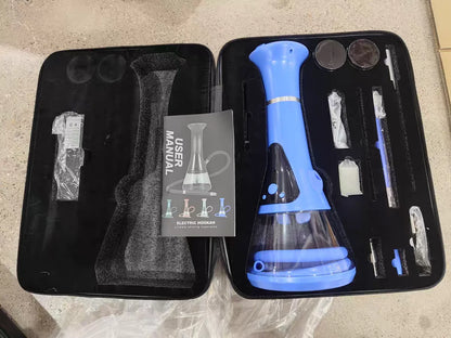 New Portable Acrylic Smart Electric Hookah Shisha Set 40000MAH Battery Ultra Long Endurance LED Display with Storage Bag