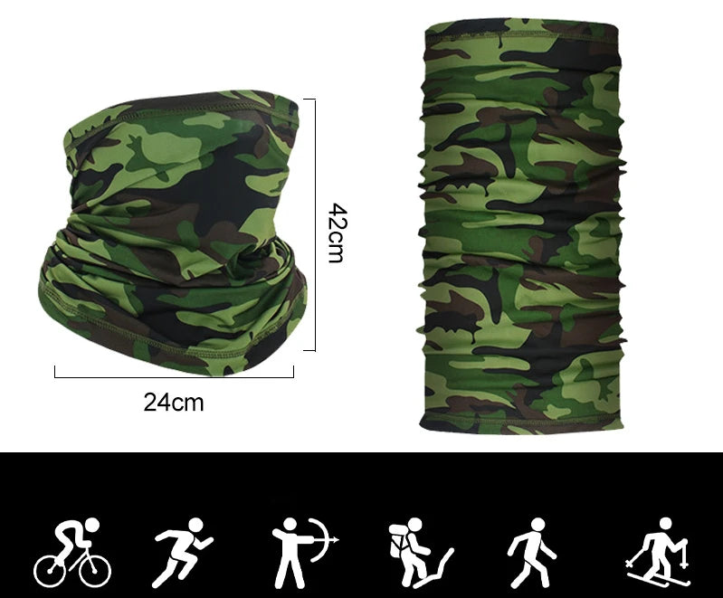 Summer Cycling Face Mask Motorcycle Balaclava Mask Uv Protection Scarf Men Women Bandana Neck Cover Outdoor Fishing Hiking Golf