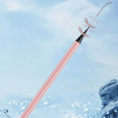 Pink Ultra Light Telescopic Fishing Rod 1.5-3 Meters Carbon Fiber Mini Handheld Fishing Rod Portable Children's Fishing Tool