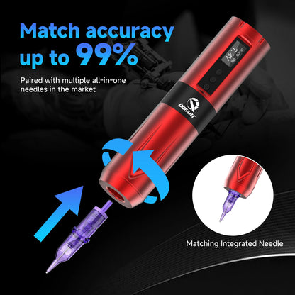 DQFART Wireless Tattoo Pen For Permanent Makeup Tattoo Machine for Professional Tattoo Artists Tattoo Accessories