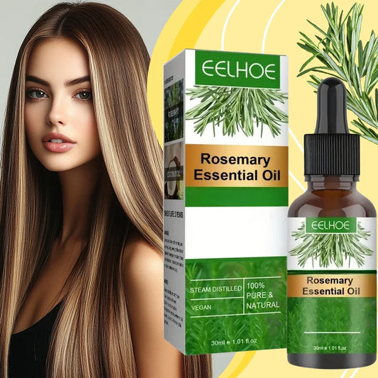 Natural Rosemary Hair Growth Essential Oil  Strengthening Nourishing Moisturing Softening Luster Shiny Hair Care Healthy