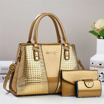 3Piece Set Casual Tote Bags Large Capacity Shoulder Bag Waterproof  Designer Female Handbag Simple Fashion Messenger Bags