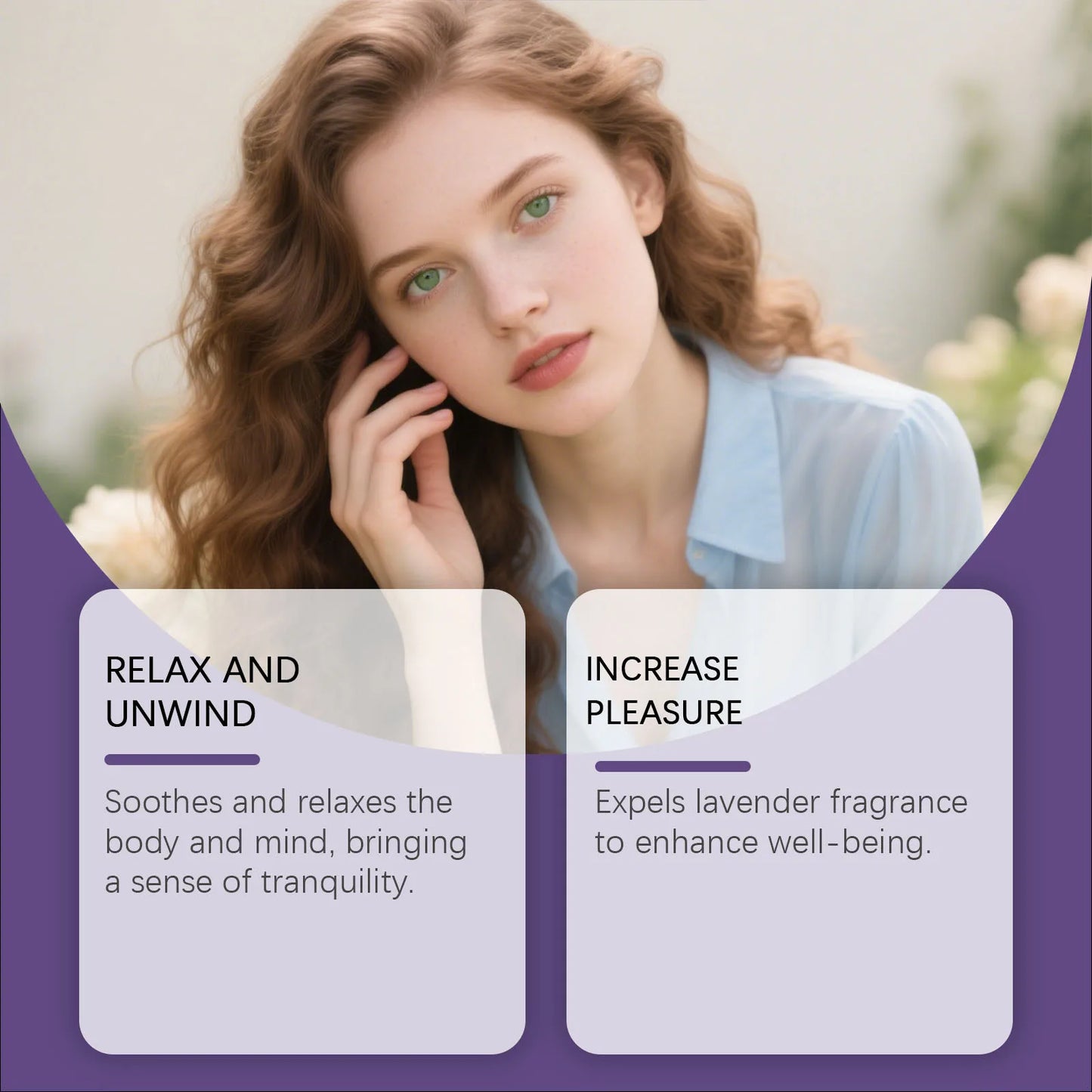 Lavender Body Fragrance Essential Oil Relaxing Mood Improve Anxiety Soothing Skin Lasting Fragrance Portable Body Care Essence