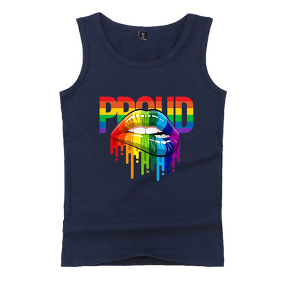 Fashion LGBT Love men tank top LGBT Flag fitness sleeveless shirt Lesbian Gay summer vest LGBT pride tank tops Men's clothing