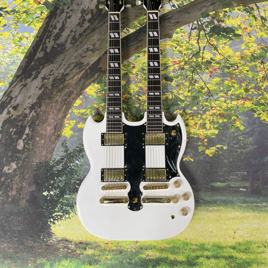 DOUBLE NECK 12+6 Guitar all color Free Ship stock