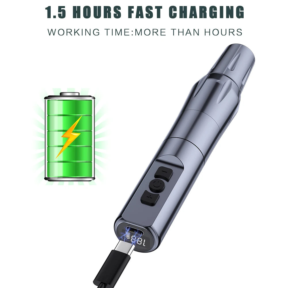 Clearance sale Wireless Tattoo Machine Rotary Tattoo Pen Original German Motor Power Battery Fast Charge Stroke 3.5mm