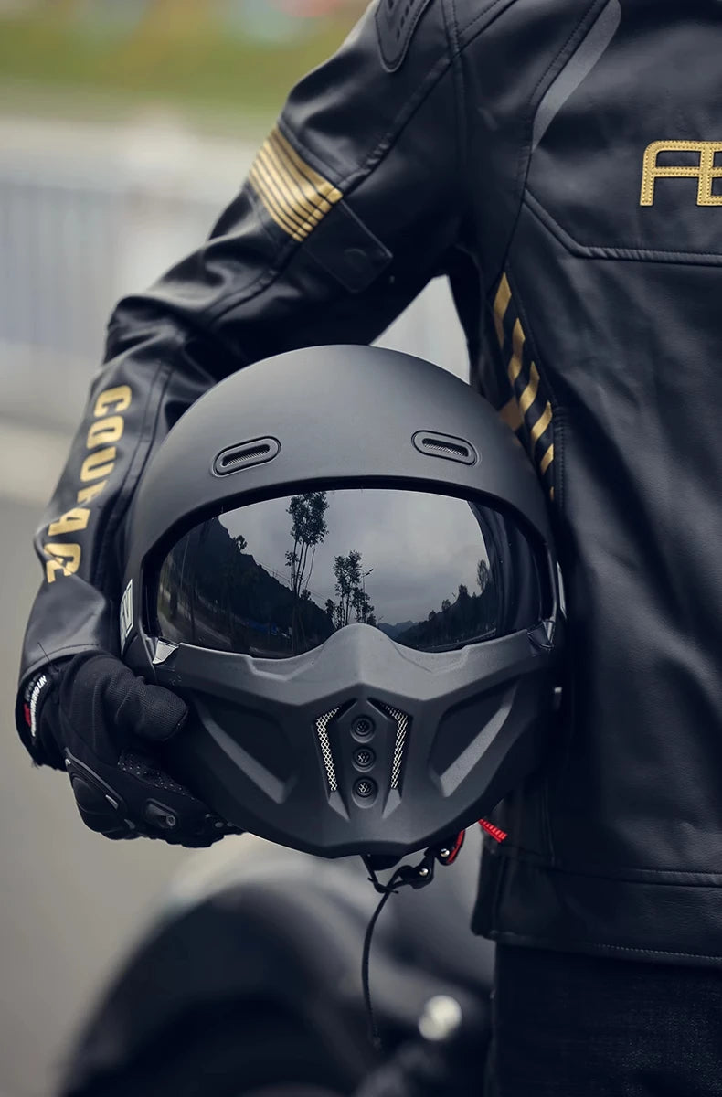High-Quality Motorcycle Helmet, Personalized Scorpion Warrior Full Helmet, Suitable for Men and Women for Year-Round Riding