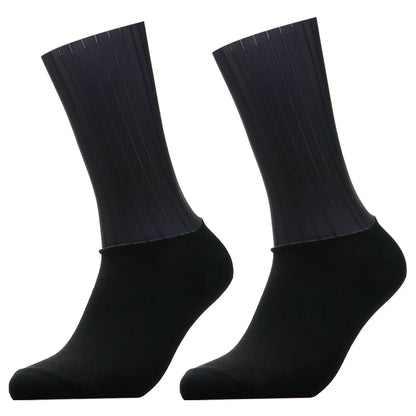 Cycling 2024 Anti Slip Whiteline Silicone Summer Aero Socks Socks Men Bicycle Sport Running Bike Socks Calcetines Ciclismo