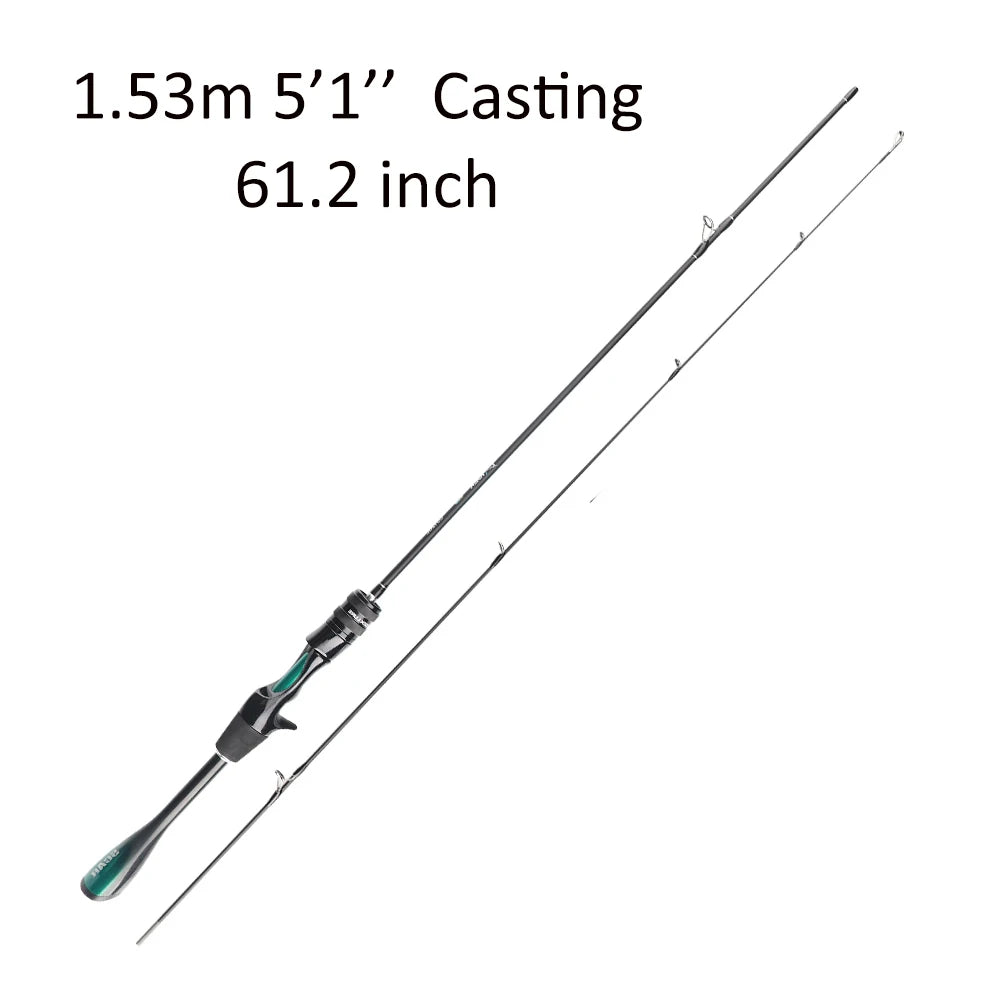 FISHINGFANS ORCA ULTRALIGHT UL SOLID TIP TAPERED HANDLE TROUT LAKE RIVER SPINNING CASTING FISHING ROD