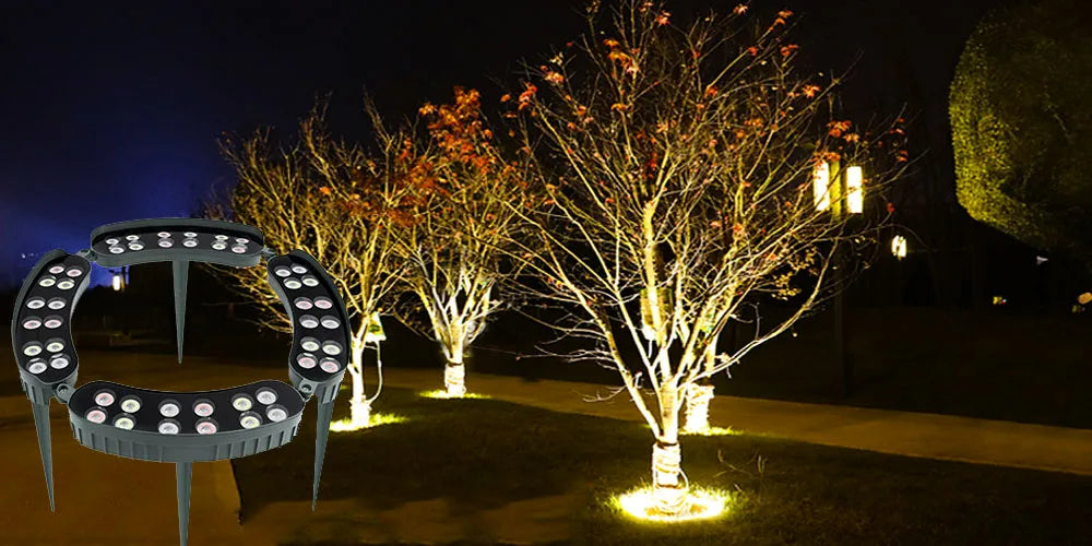 LED Outdoor Tree Spot Light LED Wall Washer Aluminum RGB IP65 Can be used outdoors under large trees and cylindrical cones