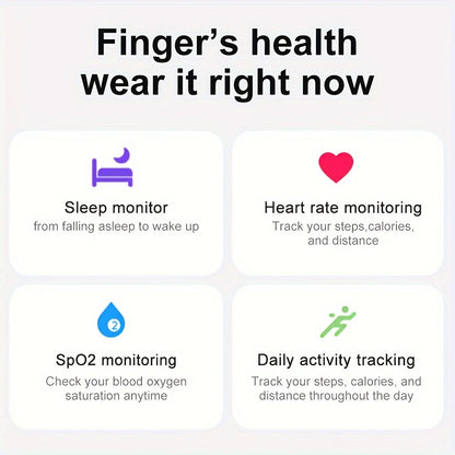 Smart Ring Wireless Function Step Counting Sports Mode Stainless Steel Material Novelty Ring Fashion Men's and Women's Ring