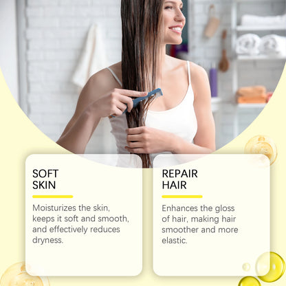 Organic Jojoba Oil for Hair Growth Products Strengthening Hair Smoothing Cold-Pressed Vitamin C Jojoba Oil for Face Moisturizer