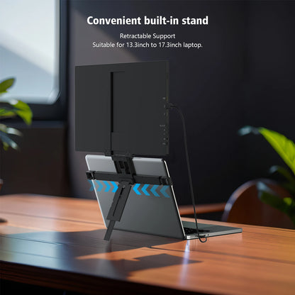 ZEUSLAP 16" Floatable Stacked Portable Monitor QHD 2560*1600P 400Nits 16:10 IPS Panel for Laptop Notebook Second Screen Display